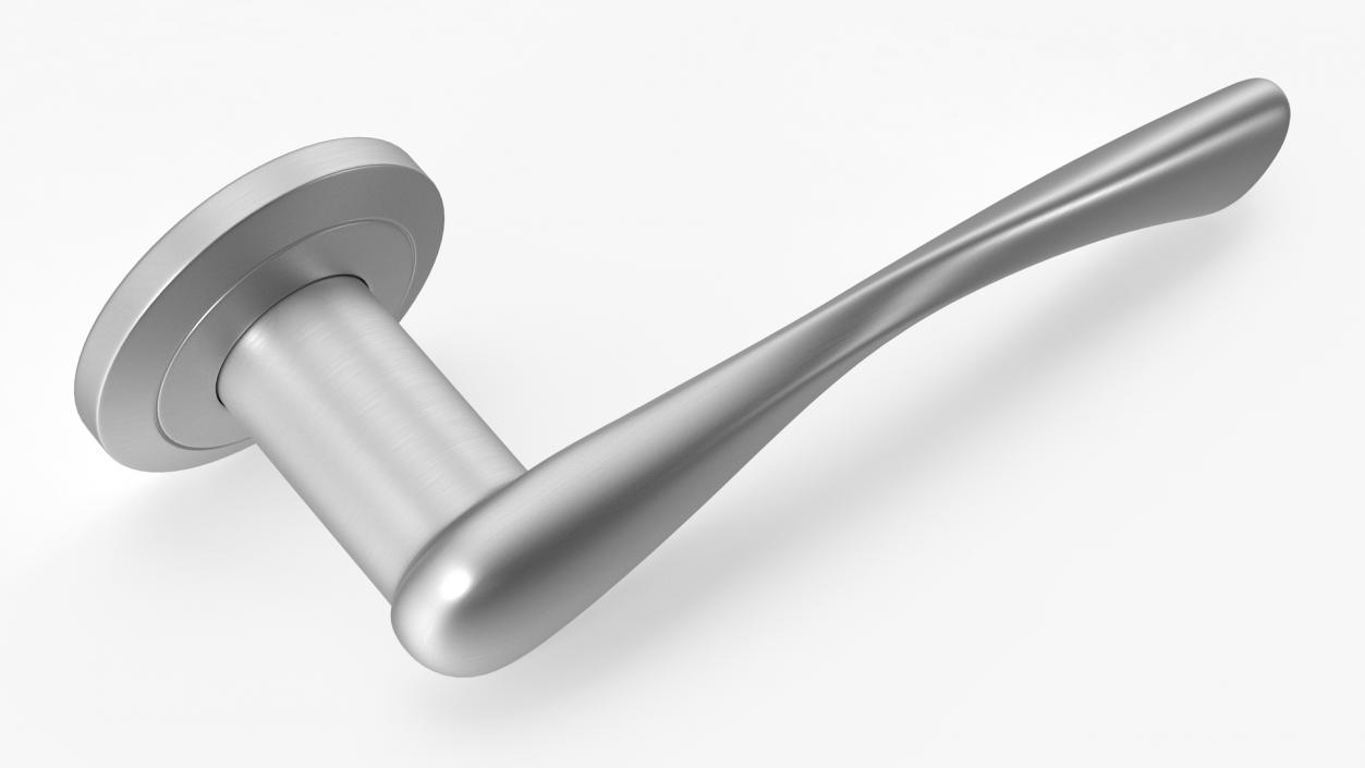 Steel Arc Door Handles 3D