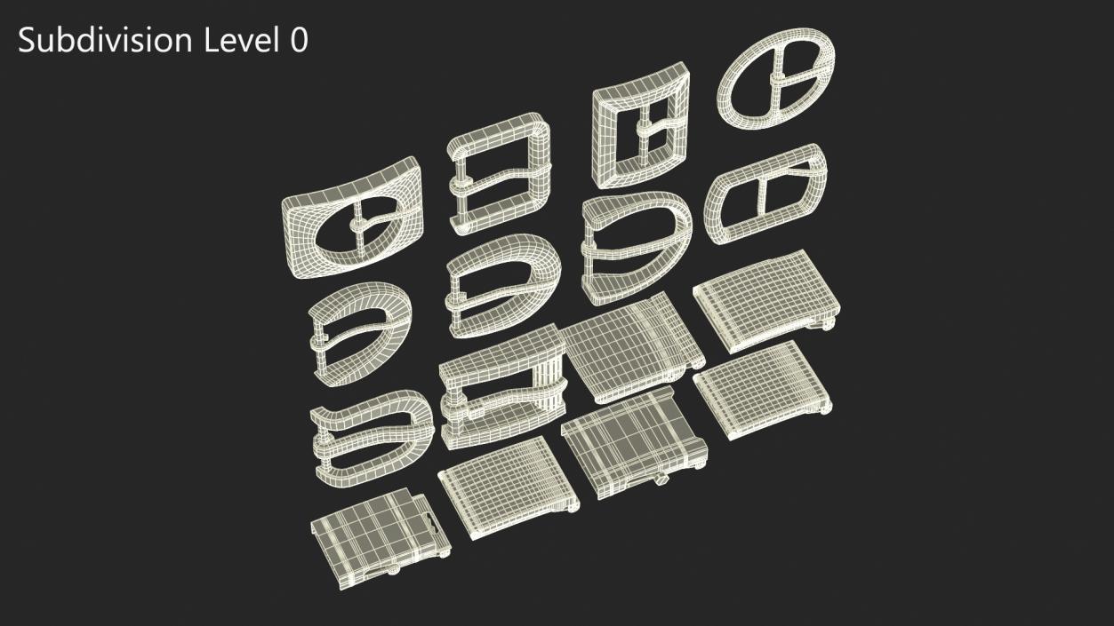 3D Belt Bucklers model