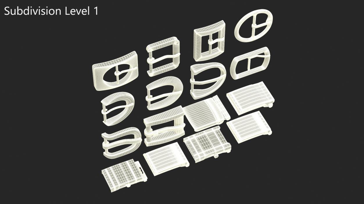 3D Belt Bucklers model