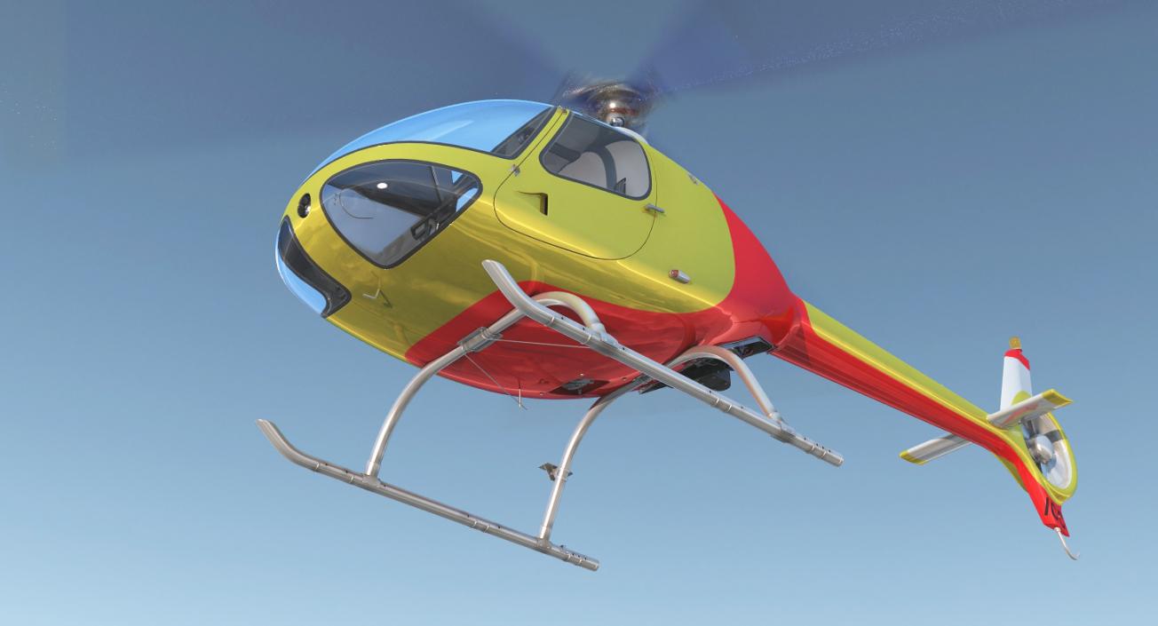 Light Helicopter Generic 3D model