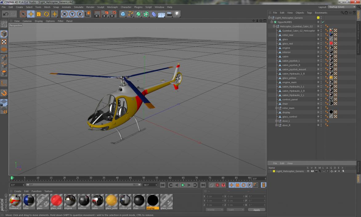 Light Helicopter Generic 3D model