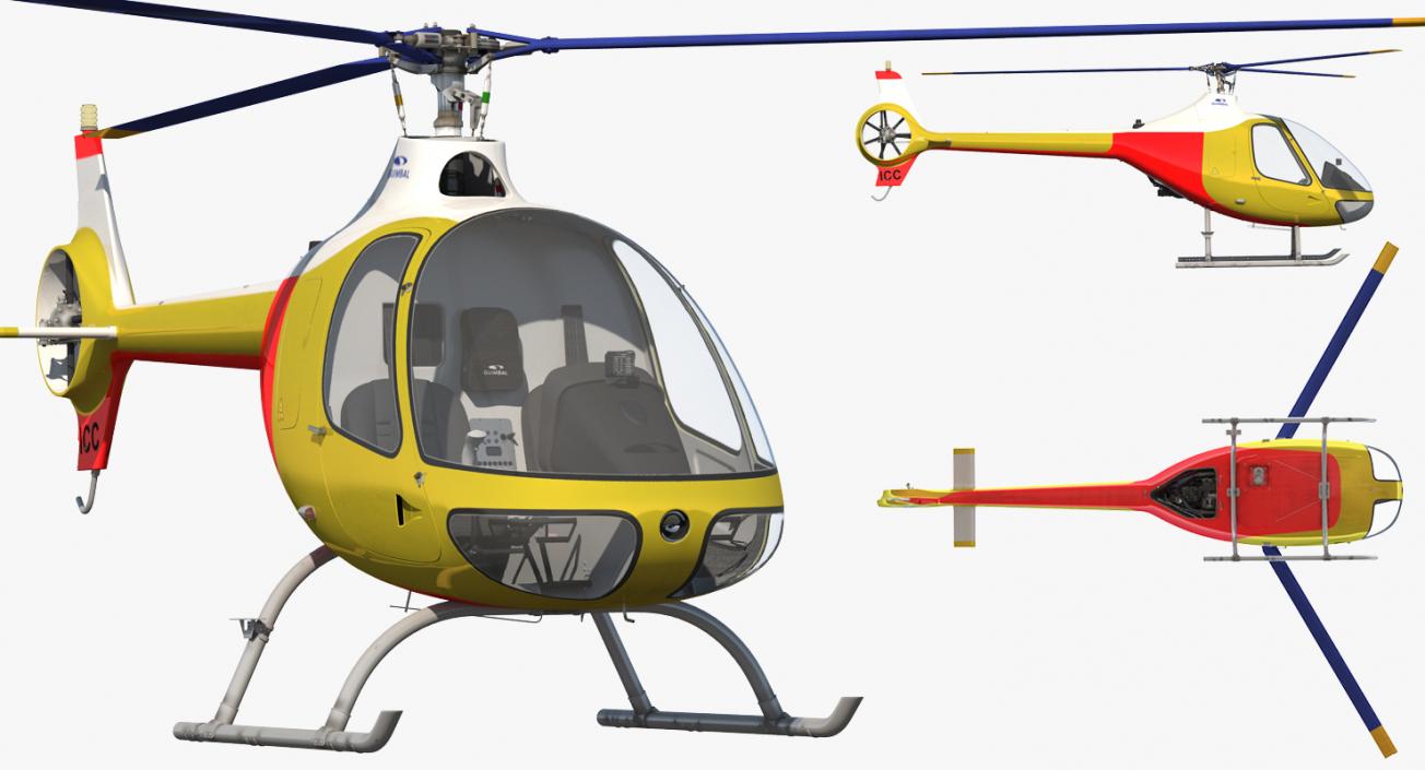 Light Helicopter Generic 3D model