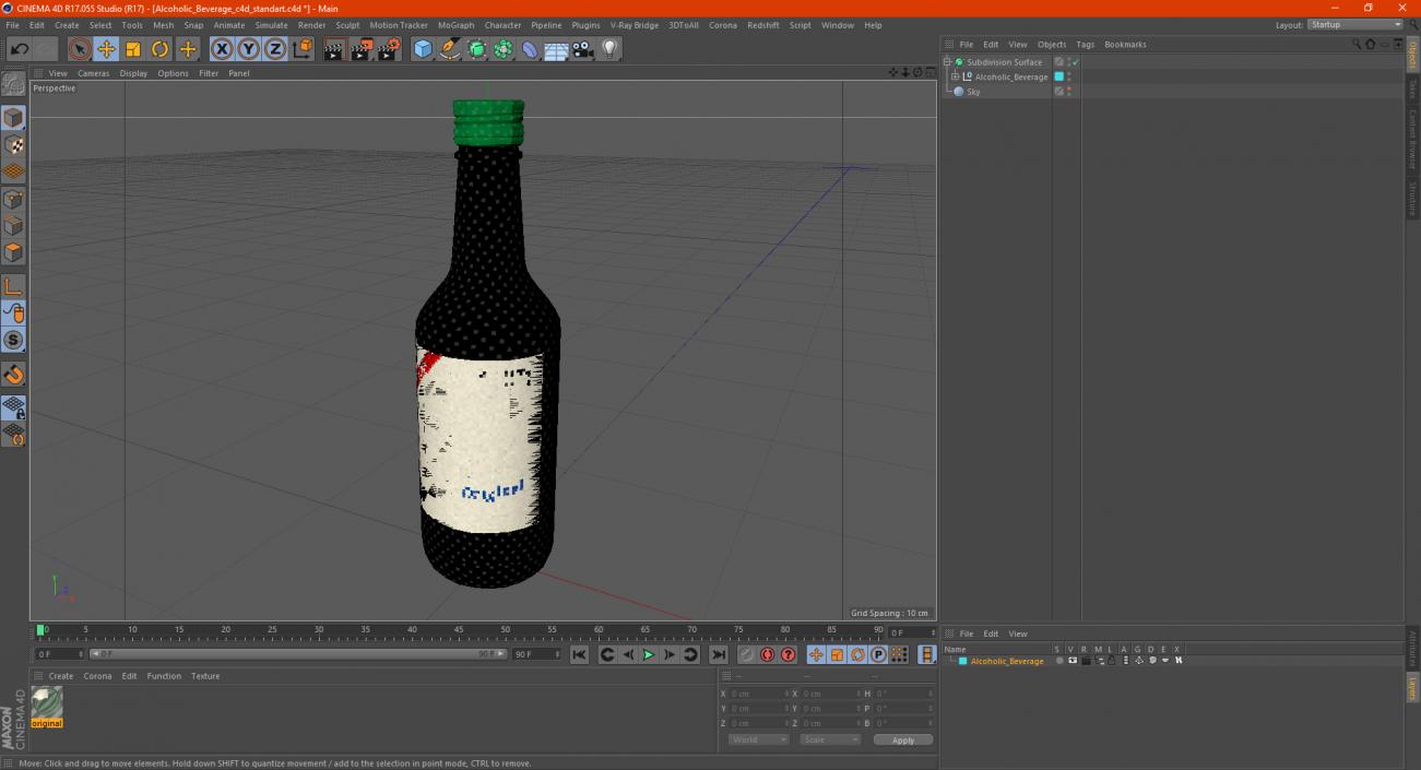 3D Alcoholic Beverage model