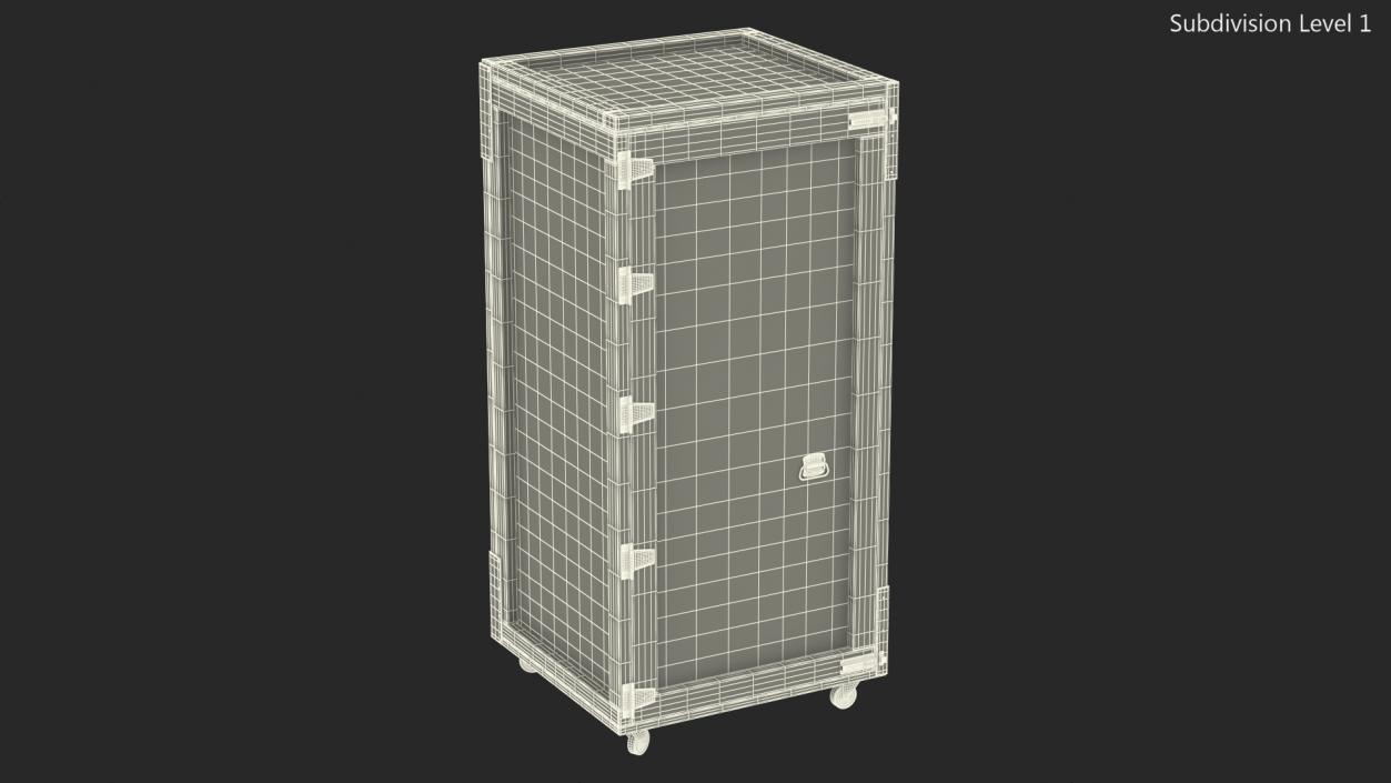 3D model Tall Reusable Wooden Shipping Crate