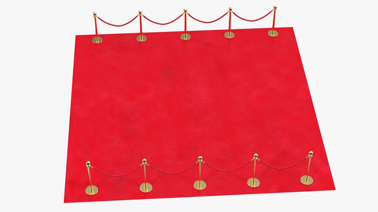 3D Red Carpet Scene