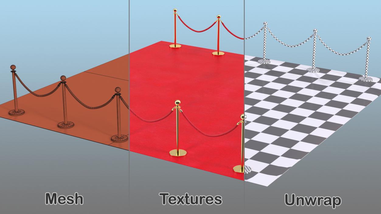 3D Red Carpet Scene