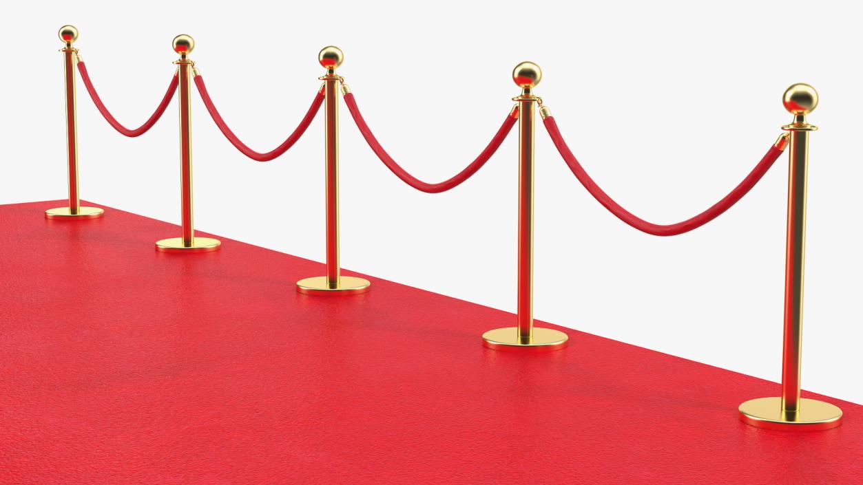 3D Red Carpet Scene