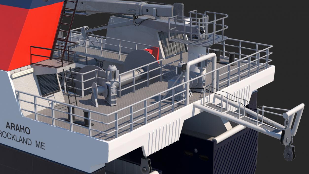 ARAHO Freezer Processor Factory Trawler 3D model