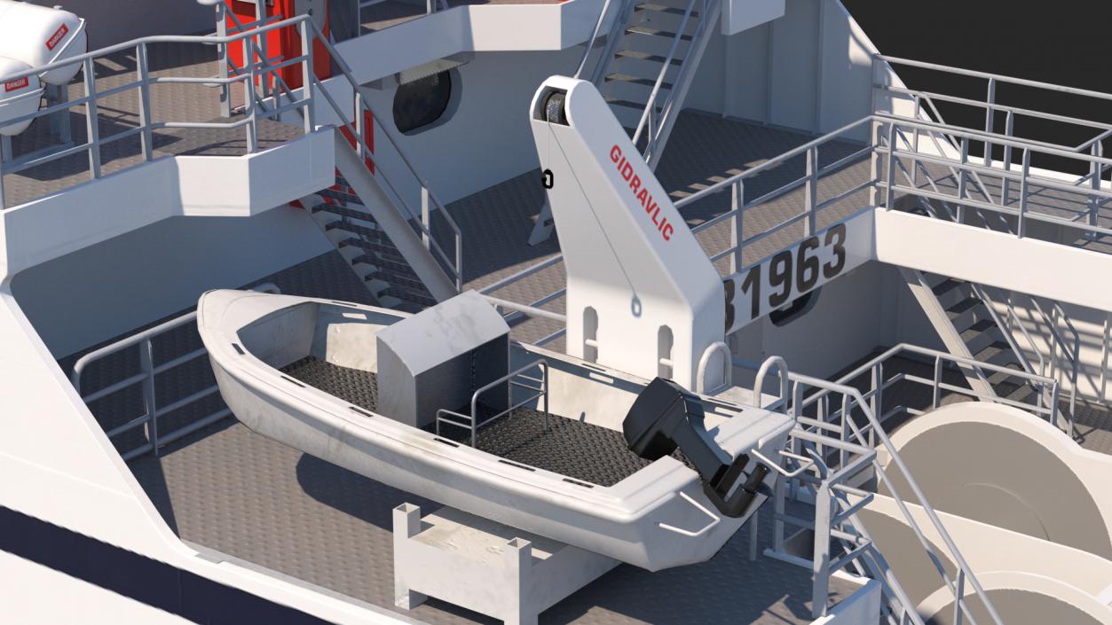 ARAHO Freezer Processor Factory Trawler 3D model