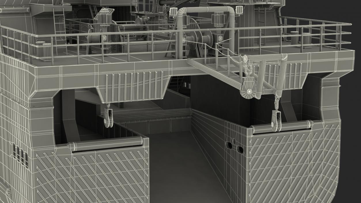 ARAHO Freezer Processor Factory Trawler 3D model