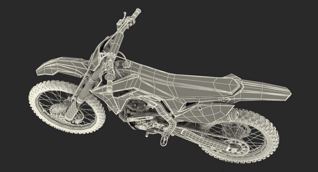 3D model Motocross Bike Honda CRF250R 2018 Rigged