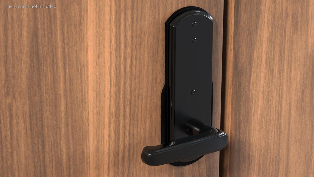 Keypad Door Lock Black 3D