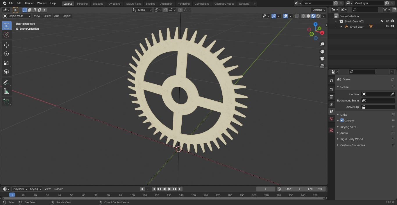 3D model Small Gear