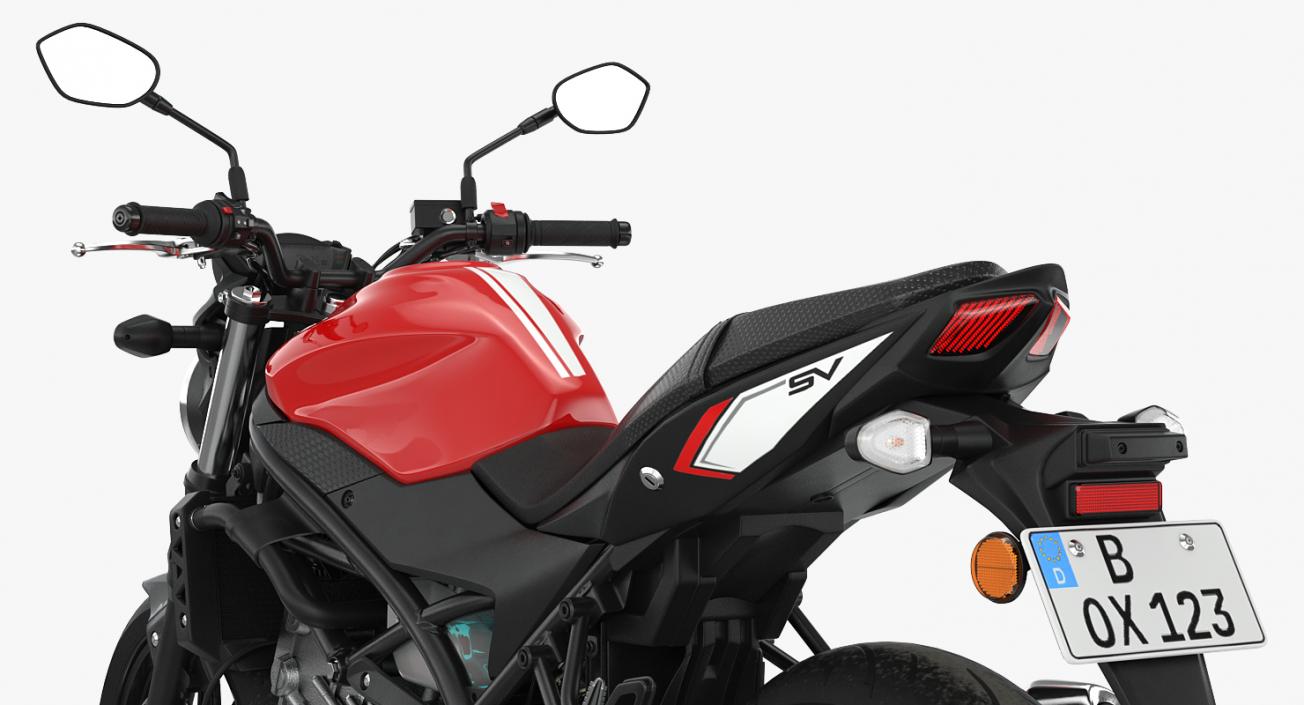 3D Sport Bike Suzuki SV650 2016 model