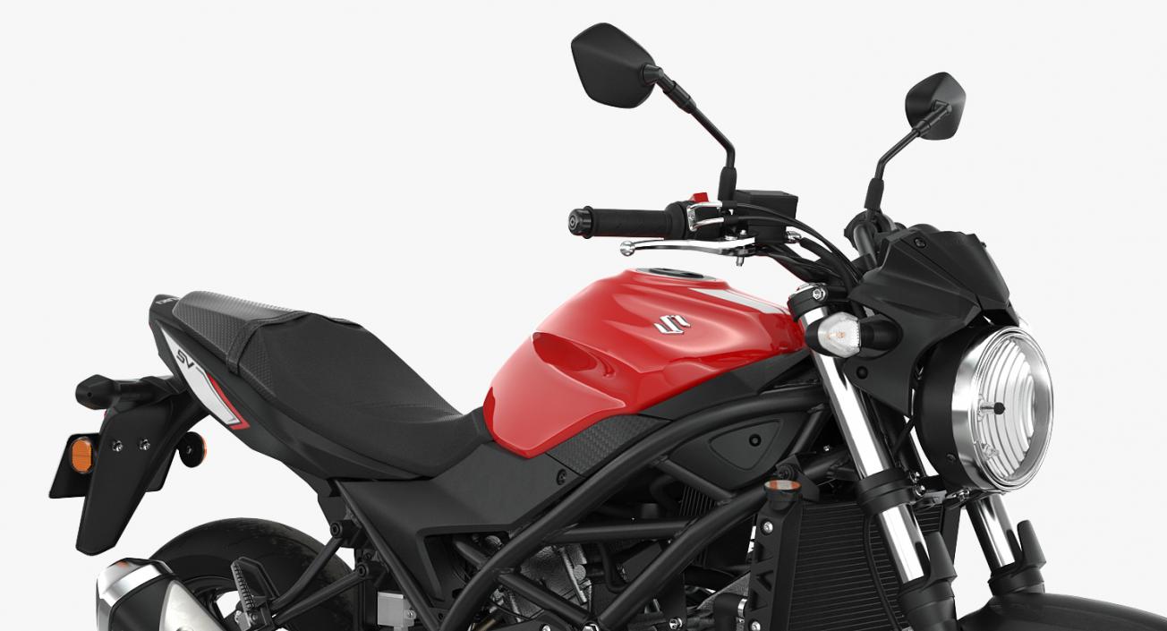 3D Sport Bike Suzuki SV650 2016 model