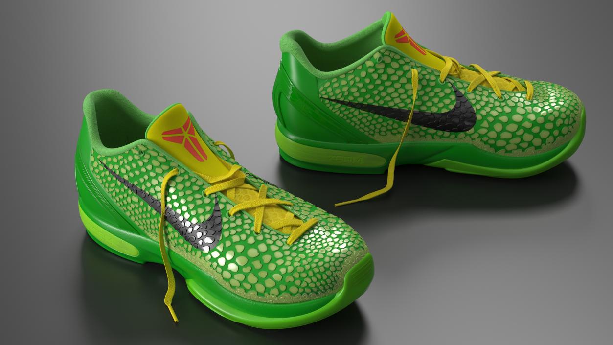 3D Nike Zoom Kobe 6 Basketball Shoes model