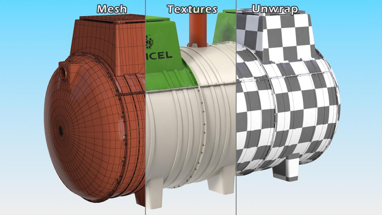 Tricel Novo Sewage Treatment Plant 3D model