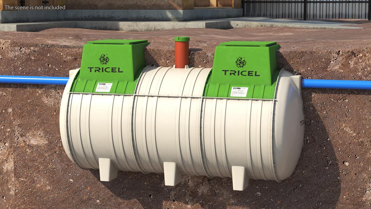 Tricel Novo Sewage Treatment Plant 3D model