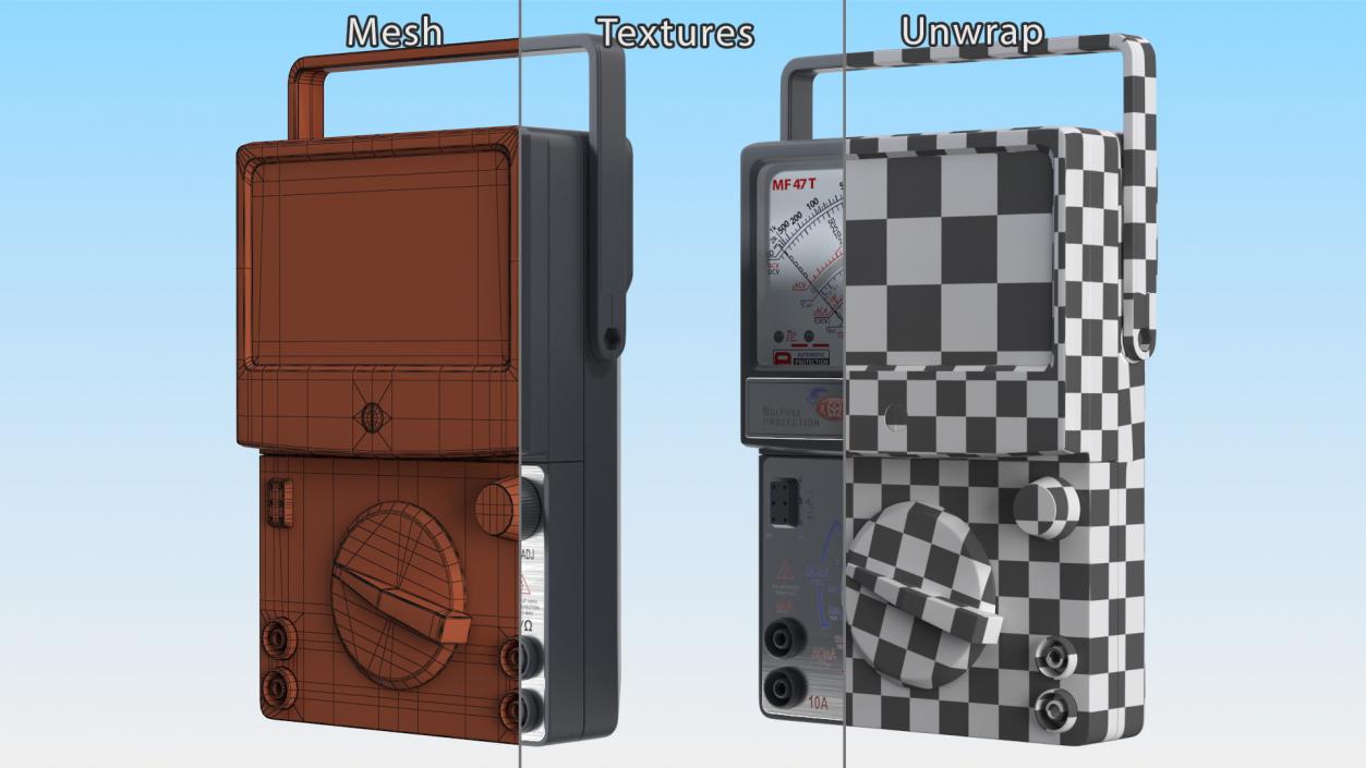 Watt Meters Collection 3D