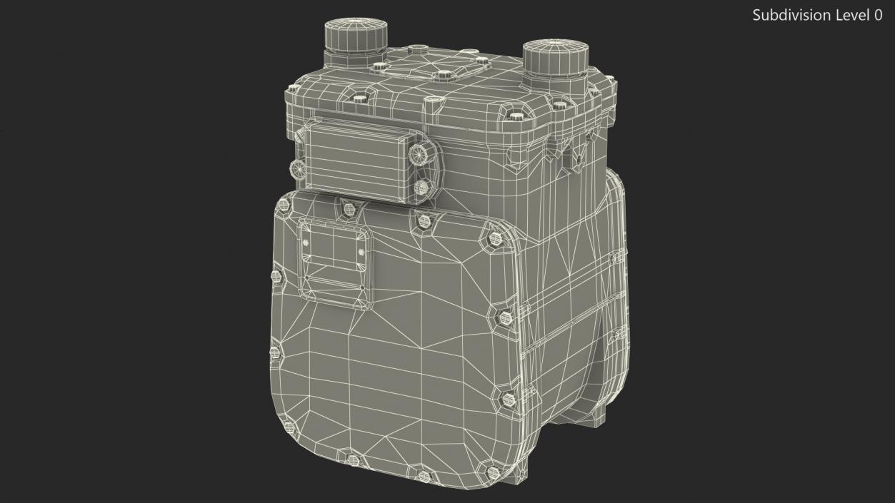 Diaphragm Gas Meter 3D model