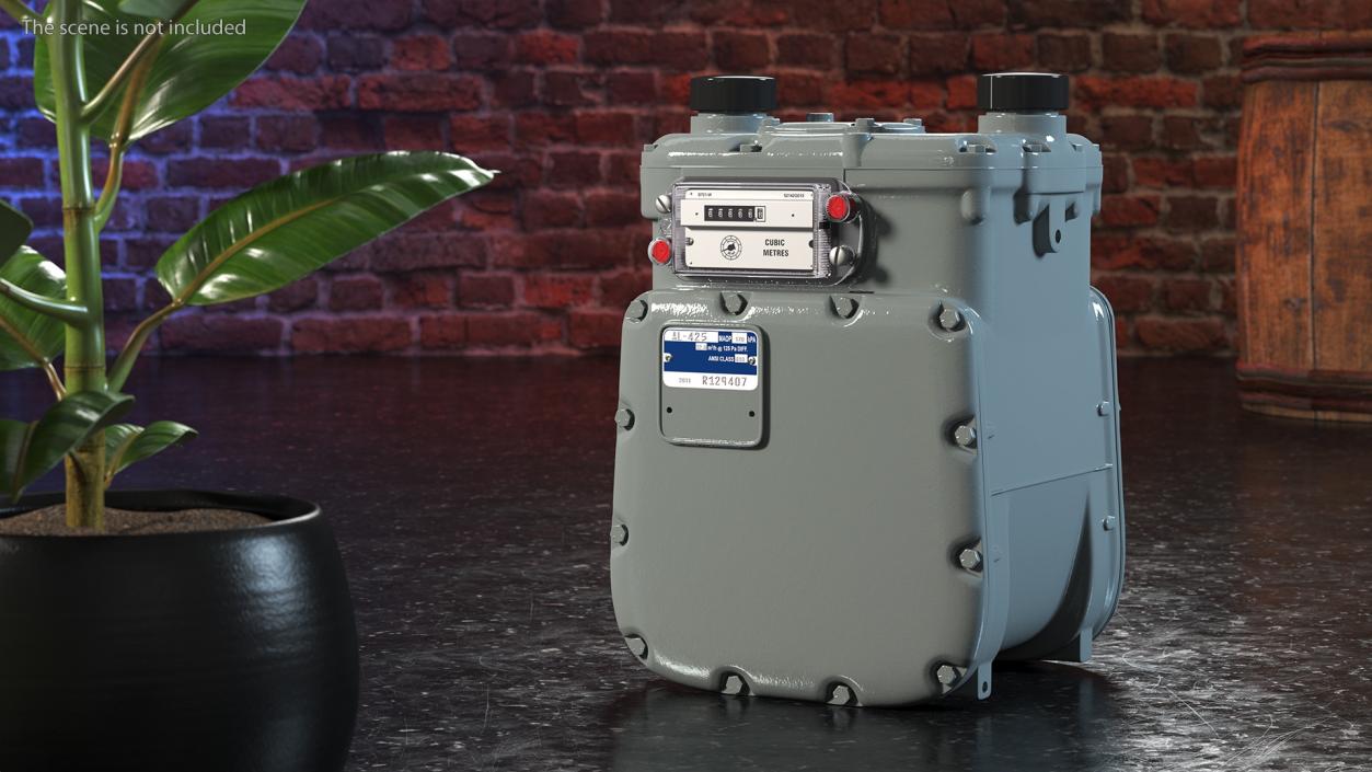 Diaphragm Gas Meter 3D model