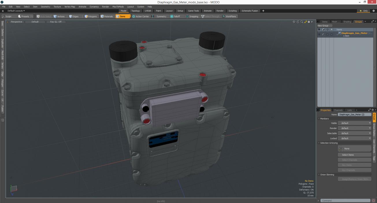 Diaphragm Gas Meter 3D model