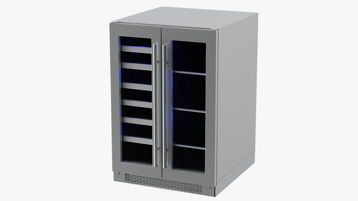 Wine Cooler Compact Dual Zone 3D model