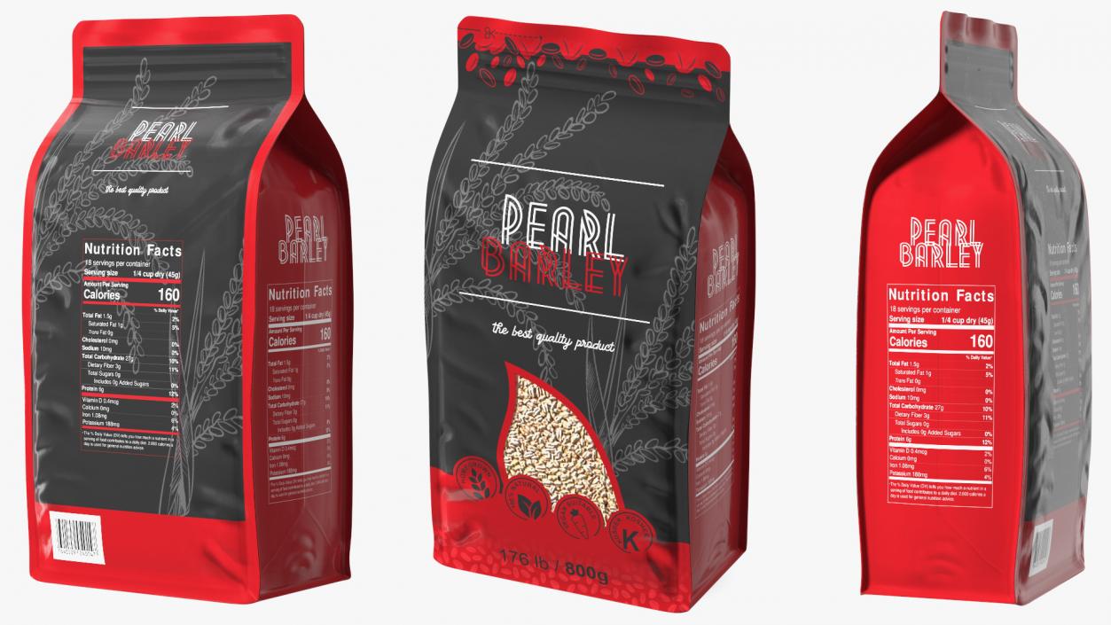 3D model Pearl Barley Package