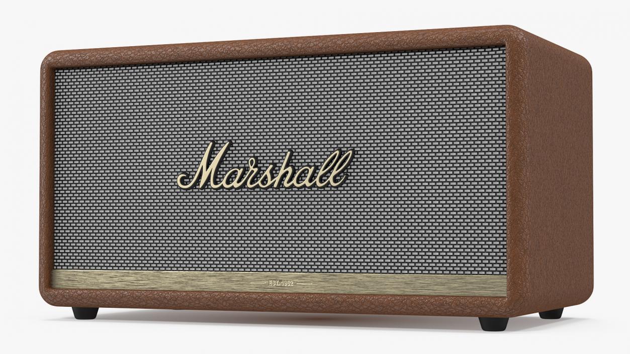 3D Marshall Stanmore II Wireless Bluetooth Speaker Brown model