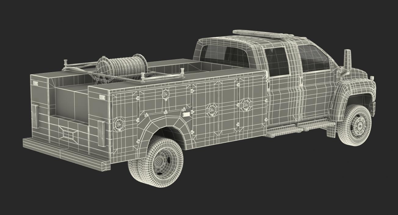 Old Fire Truck 3D model