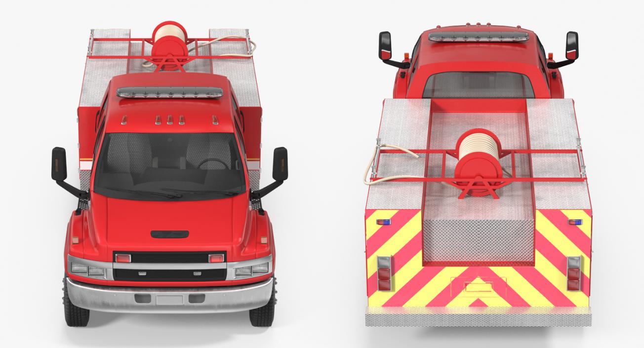 Old Fire Truck 3D model