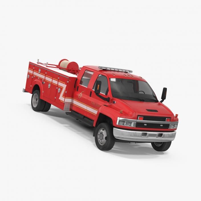 Old Fire Truck 3D model