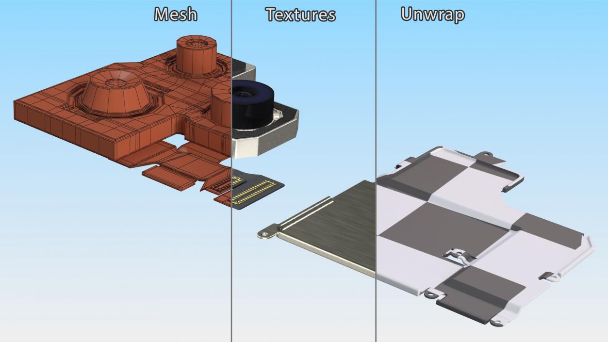 iPhone 14 Pro Rear Facing Camera Module 3D model