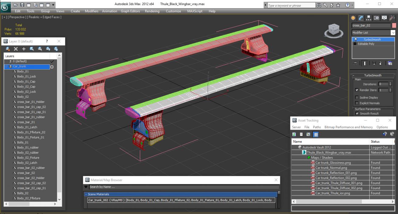 Thule Black Wingbar 3D model