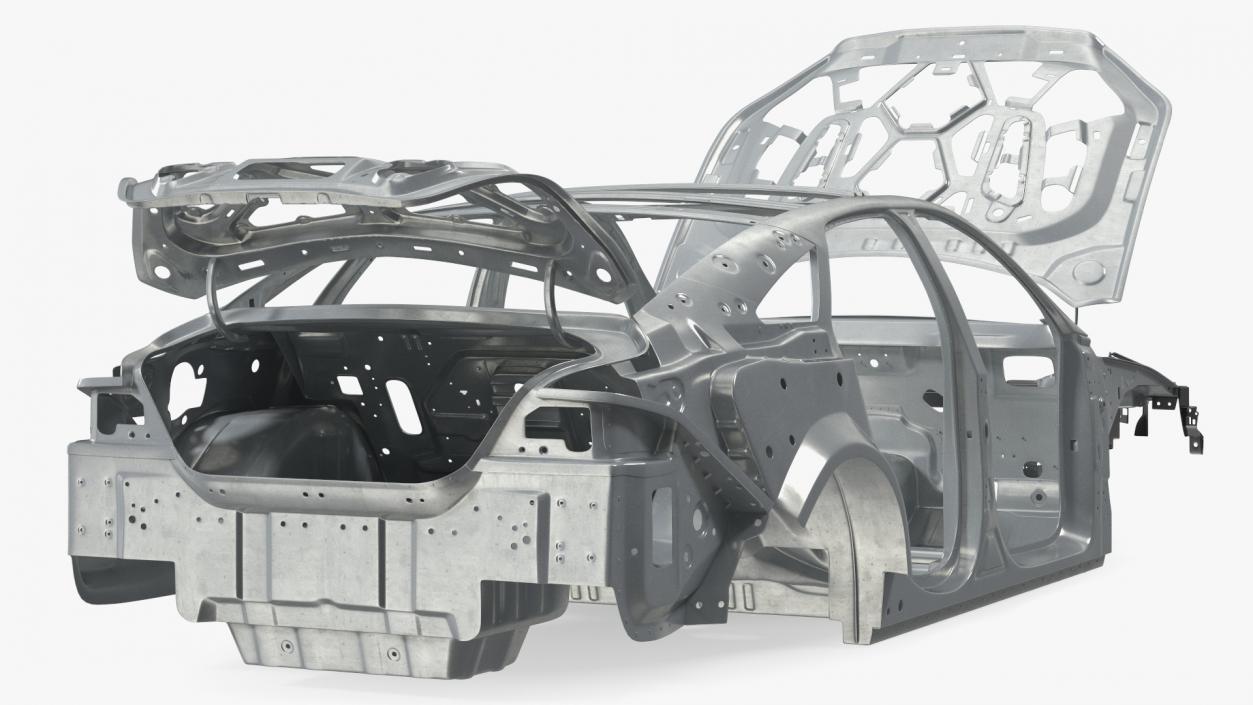 Car Body on Frame 3D