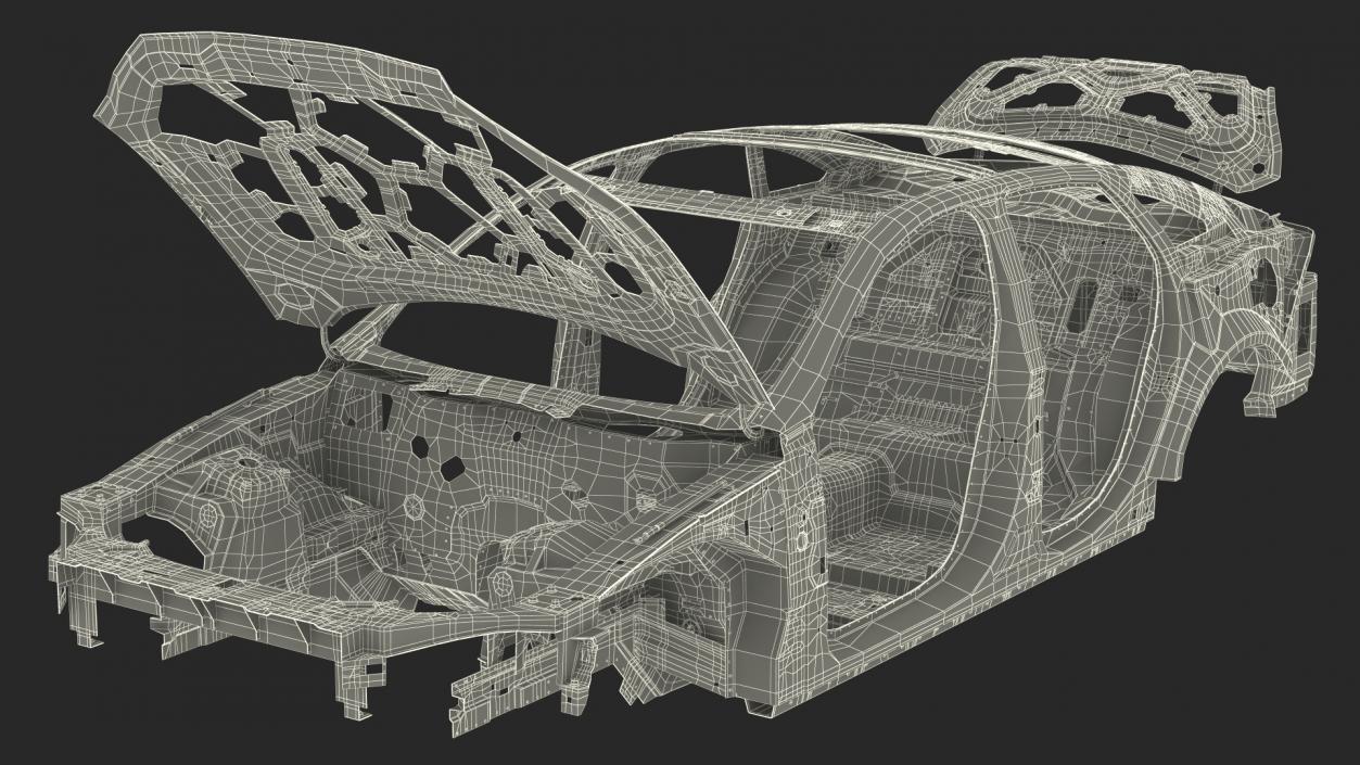 Car Body on Frame 3D