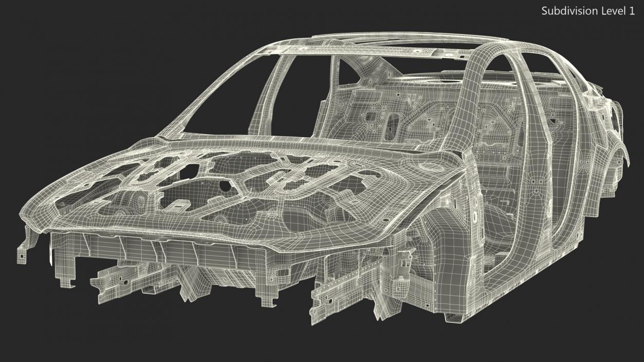 Car Body on Frame 3D