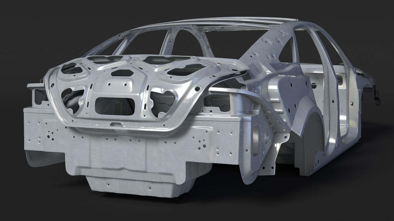 Car Body on Frame 3D