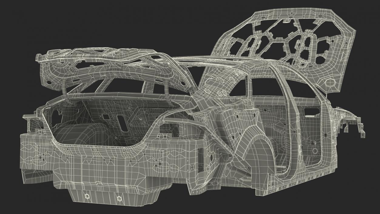 Car Body on Frame 3D