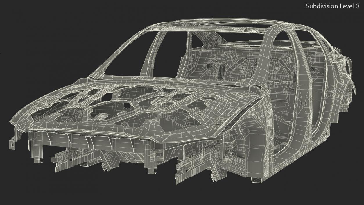 Car Body on Frame 3D