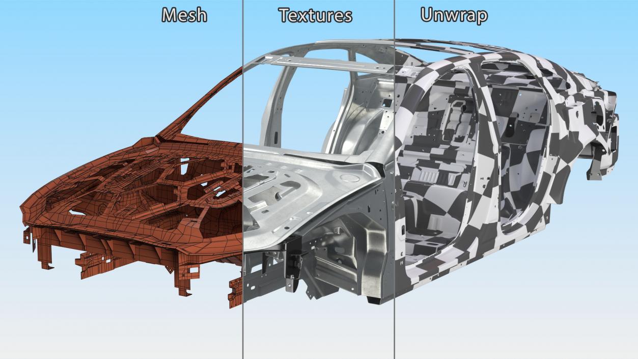 Car Body on Frame 3D