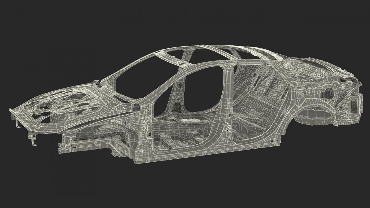 Car Body on Frame 3D