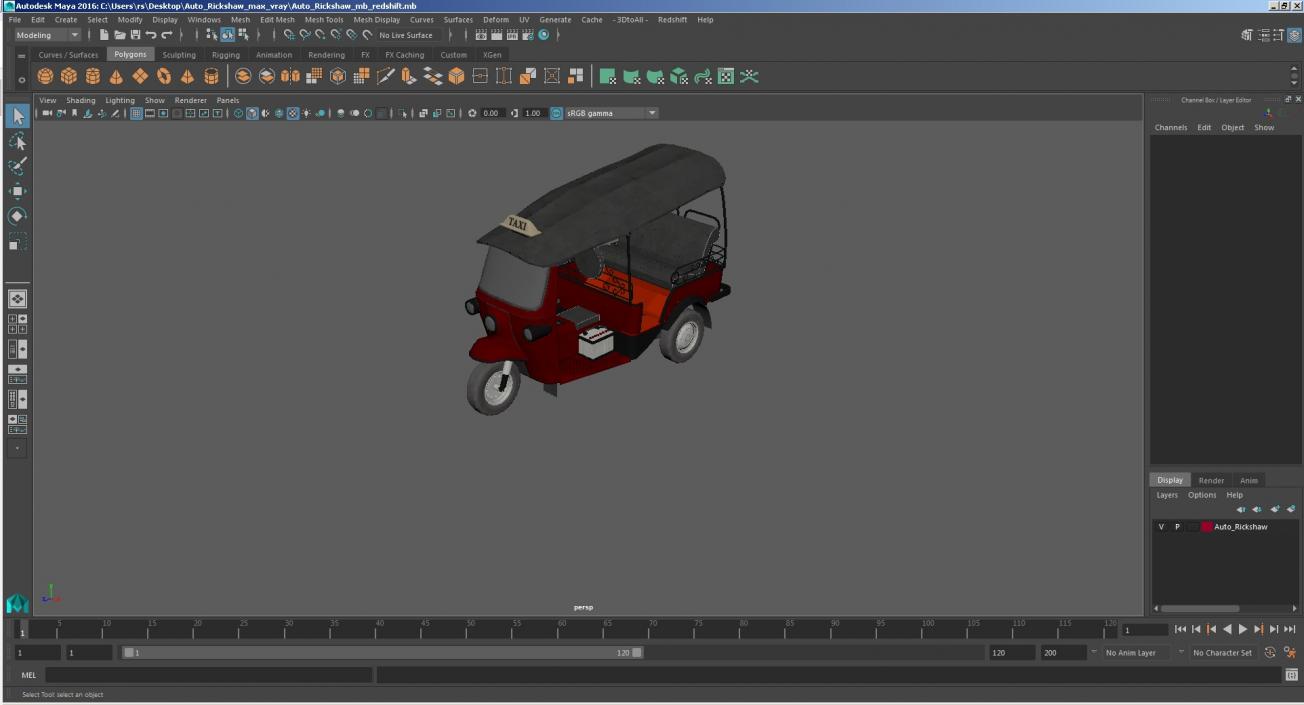 3D Auto Rickshaw model