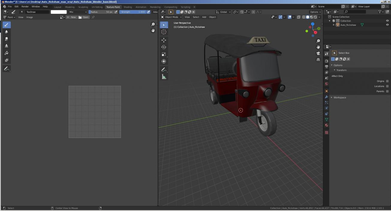 3D Auto Rickshaw model