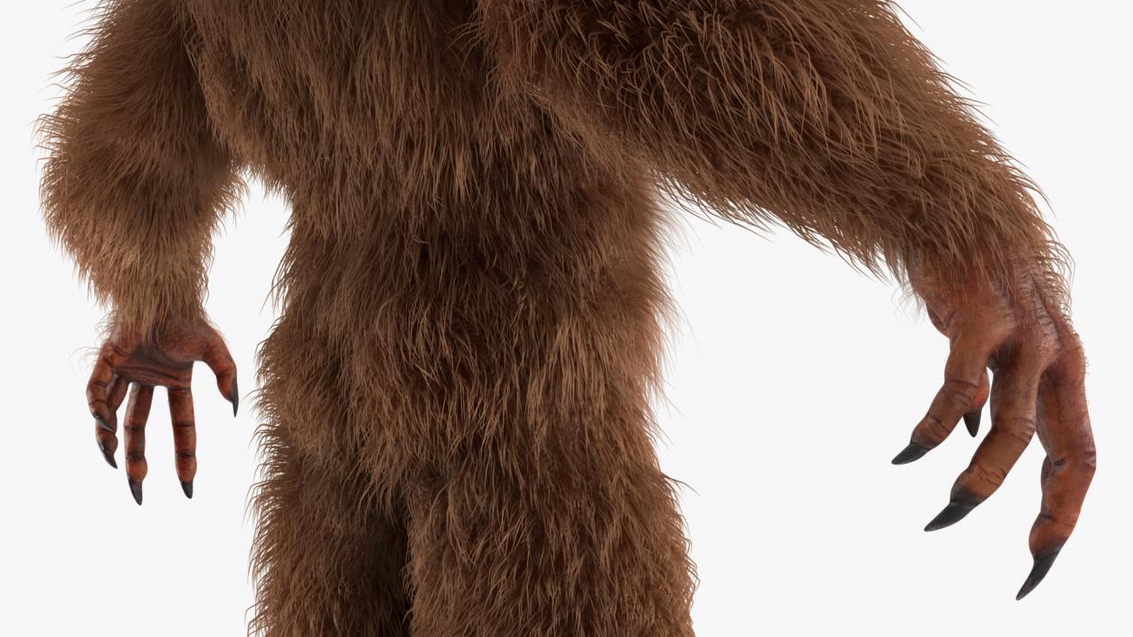 3D model Sasquatch Rigged Fur