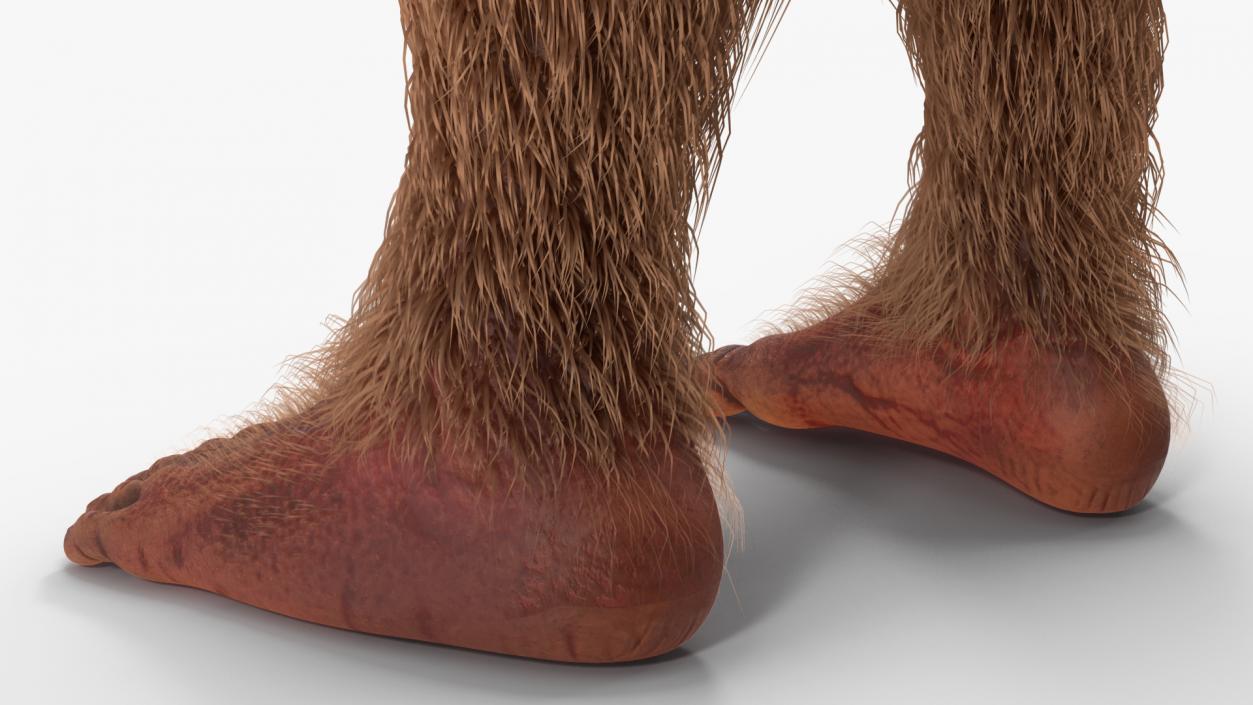 3D model Sasquatch Rigged Fur