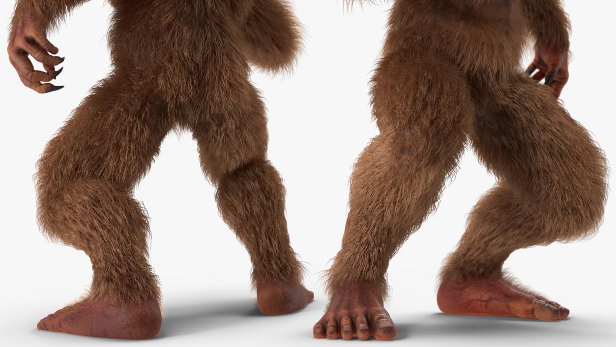 3D model Sasquatch Rigged Fur