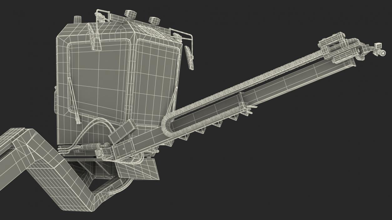 Deicing Vehicle Working Position 3D