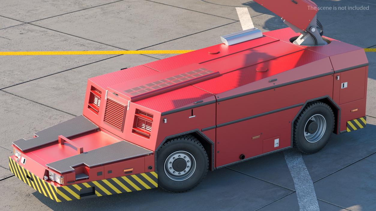 Deicing Vehicle Working Position 3D