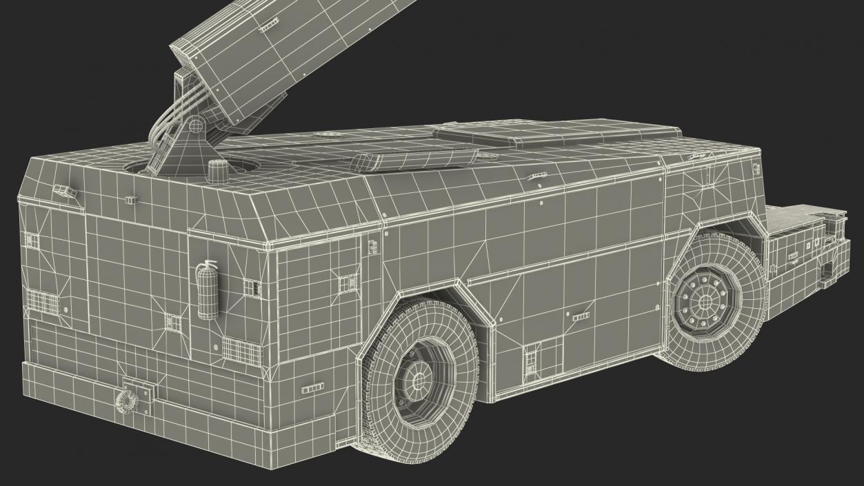 Deicing Vehicle Working Position 3D